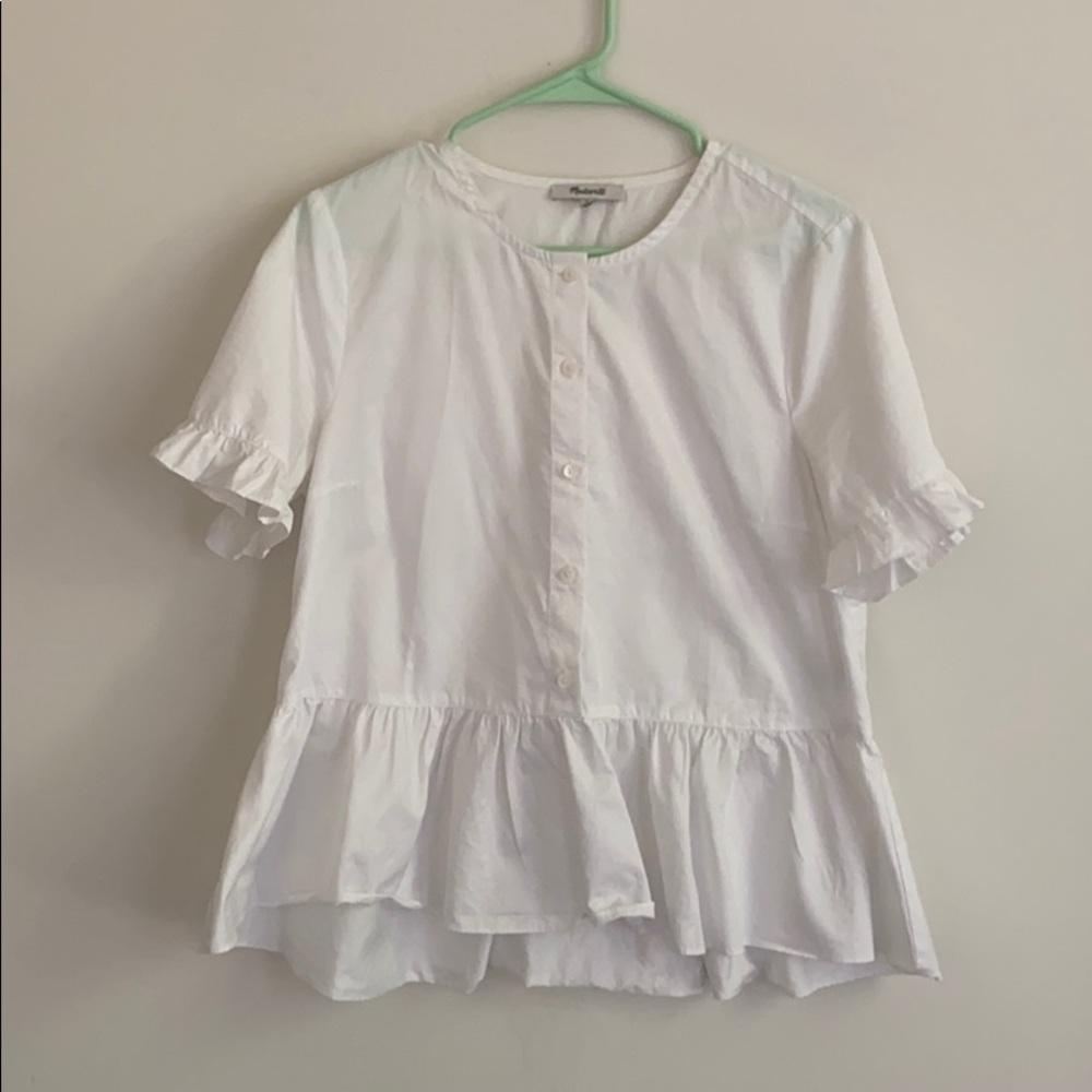 Madewell white blouse
